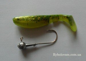 Оснащение виброхвоста джиг-головкой